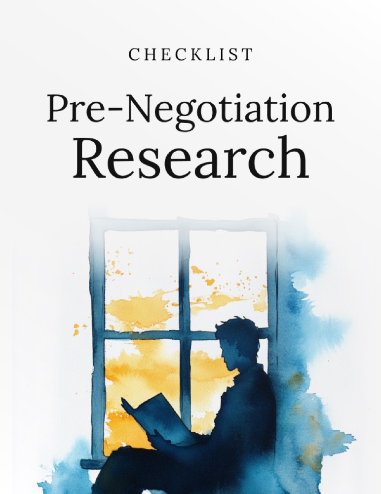 Pre-Negotiation Research